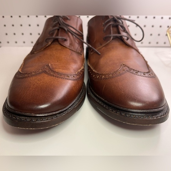 Frye Paul Bal Men\'s Size 10.5 D Shoes Brown Leather Cognac Lace Up Wingtip Derby main image 16
